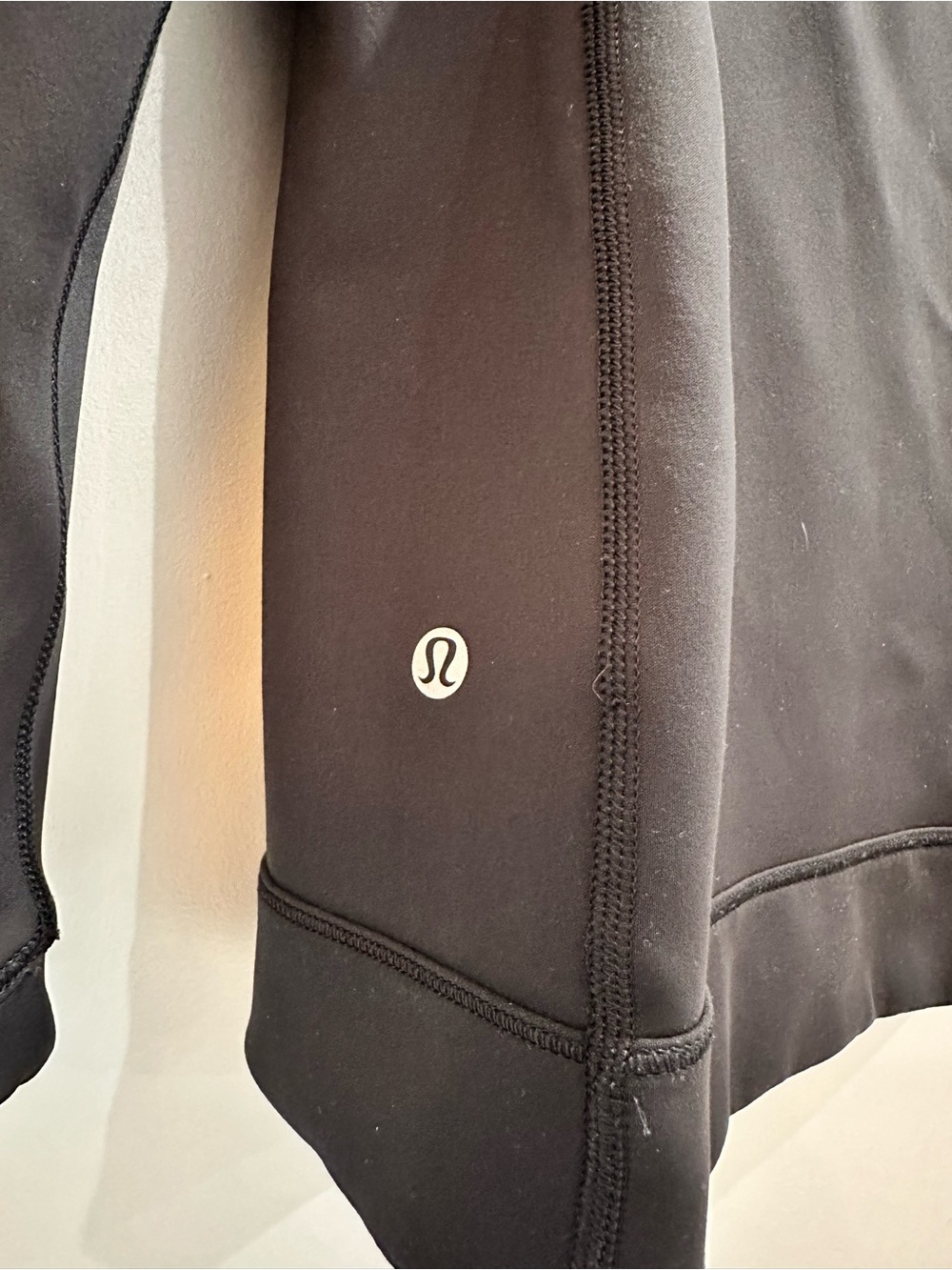 Lululemon Black Align Asymmetrical Zip Front Hooded Jacket Sz 4 - Picture 5 of 8